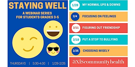 Staying Well: A Webinar Series for Kids primary image