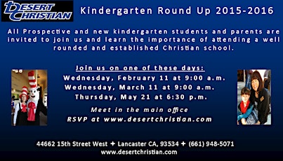 DCS Kindergarten Round-Up primary image