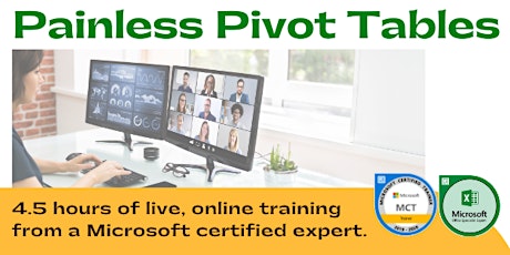Painless Excel Pivot Tables | Live, Online Class primary image