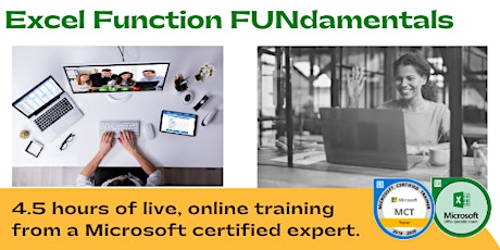 Excel Function Fundamentals: Step-by-Step | Live, Online primary image