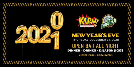 New Years Eve 2021 at Kapow & Dubliner Mizner Park primary image