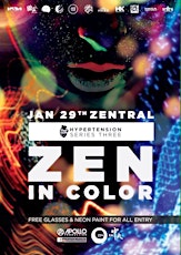 Zen In Colour. The Biggest college party featuring glow paint @ club zentral primary image