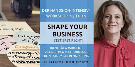 SHAPE YOUR BUSINESS. Jetzt erst recht! primary image