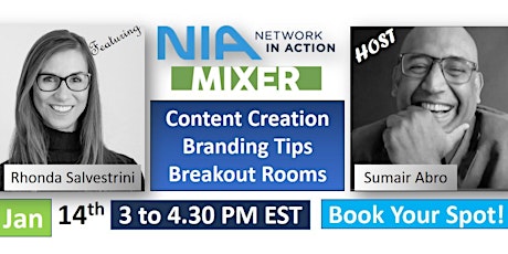 Network in Action Mixer - Jan 14th, 3 to 4.30 PM ET primary image