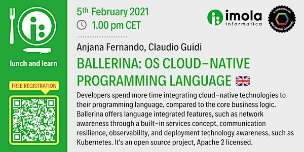 Lunch & Learn - Ballerina: OS cloud-native programming language
