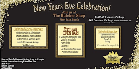 New Year's Eve Party at The Butcher Shop WPB