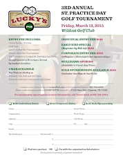 Lucky's Pub St. Practice Day Golf Tournament 2015 primary image