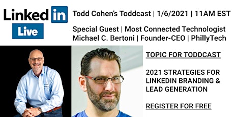 LinkedIn Live Toddcast | Strategies for LinkedIn Branding & Lead Generation
