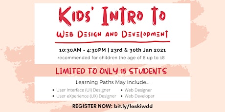 Kids' Intro to Web Design and Development