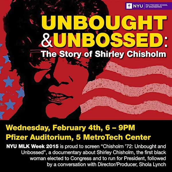 "Chisholm '72: Unbought and Unbossed" Screening