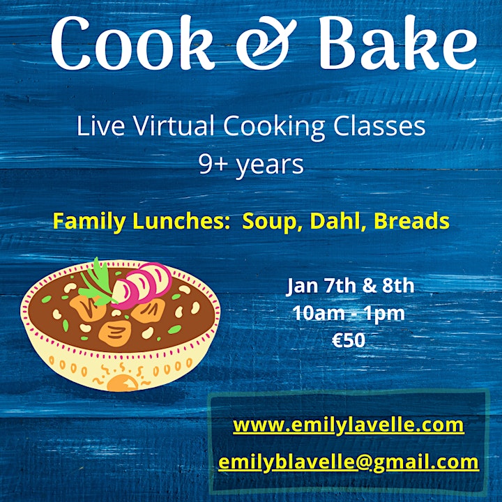 Cook & Bake Camp Jan 7th & 8th - Live Virtual image