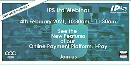 i-Pay Webinar - New Features of the IPS Ltd Online Payment Platform