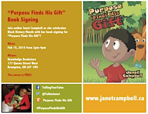 Purpose Finds His Gift: Black History Month Book Signing primary image