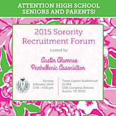 Sorority Recruitment Forum for High School Seniors & Parents primary image