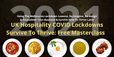 2021 UK Hospitality Businesses How To Survive COVID Lockdowns & Make Profit primary image