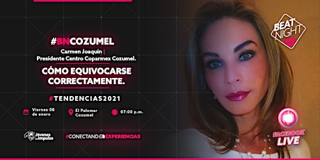 Imagen principal de BeatNight Cozumel con Carmen Joaquín | Evento presencial