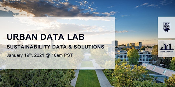 Urban Data Lab - Enabling and Supporting Sustainability