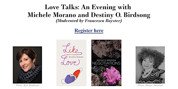 Love Talks: An Evening with Michele Morano and Destiny O. Birdsong