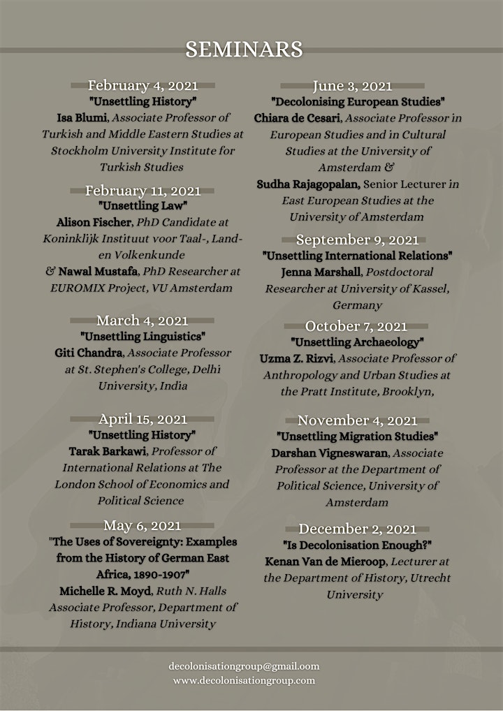 Unsettling Knowledge Seminar Series image