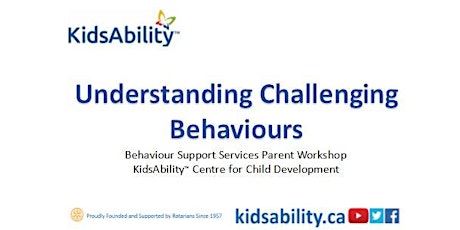 Understanding Challenging Behaviours - Virtual Workshop primary image