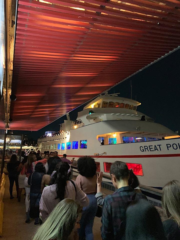 BOOZE CRUISE PARTY CRUISE NEW YORK CITY VIEWS OF STATUE OF LIBERTY image