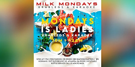 THIS MONDAY :: MILK MONDAYS (KRABLEGS & KAROKE) @ JOSEPHINE LOUNGE primary image