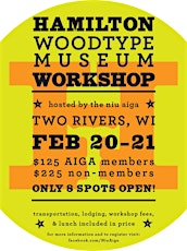 Hamilton Wood Type Museum Workshop primary image