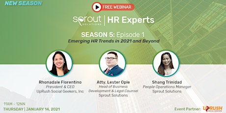 Sprout HR Experts Season 5 Episode 1: Emerging HR Trends in 2021 and Beyond primary image