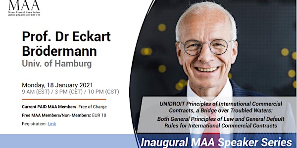 MAA Inaugural Speaker Series: Prof. Dr. Eckart Broedermann