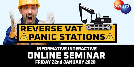 Reverse VAT Charge Seminar - Panic Stations for Construction! primary image