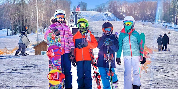 Kids 15 and under Ski For FREE Day.(Limited free tickets available.)
