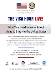 THE VISA HOUR LIVE! - What You Need To Know About Visas To Study in the United States primary image