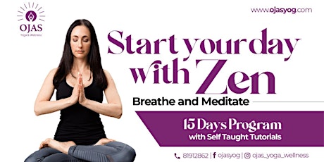 (Online) Breathe & Meditation 15 days Self Taught Programme primary image
