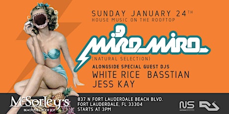 Mike Miro +Friends @ McSorley's Beach Rooftop Sunday 01/24 primary image