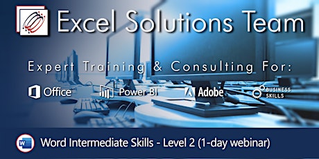 Word Level 2 - Intermediate Skills (1-Day Training Webinar) billets