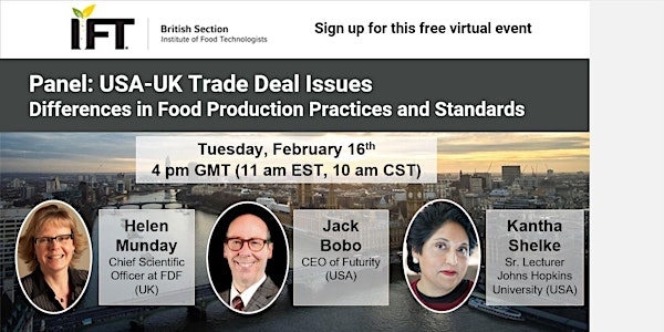 USA-UK Trade Deal Issues: Differences in Food Production Practices