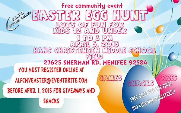 ALFCMV Community Easter Egg Hunt