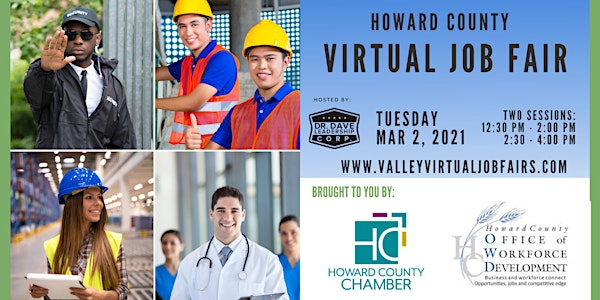 Howard County Virtual  Job Fair (JOB SEEKERS)
