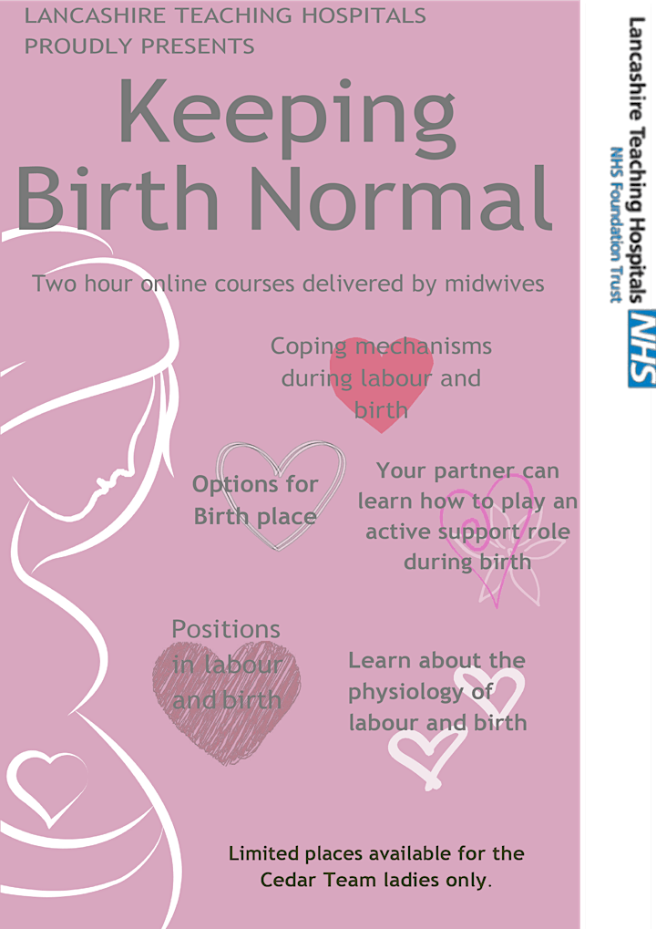 
		Cedar Midwives Virtual Parentcraft Sessions Lancashire Teaching Hospital image
