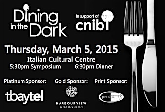 Dining in the Dark in Support of CNIB Thunder Bay primary image