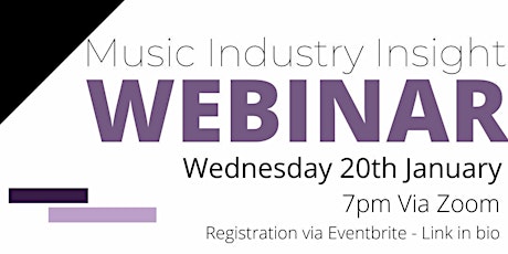 STS X Earth Agency: Insight into the Music Industry Webinar primary image