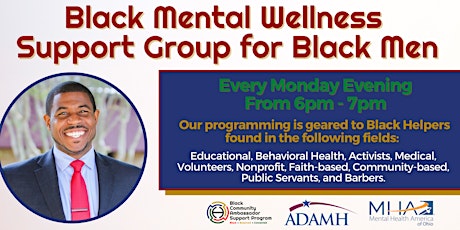 Black Male Virtual Mental Wellness Support Group primary image