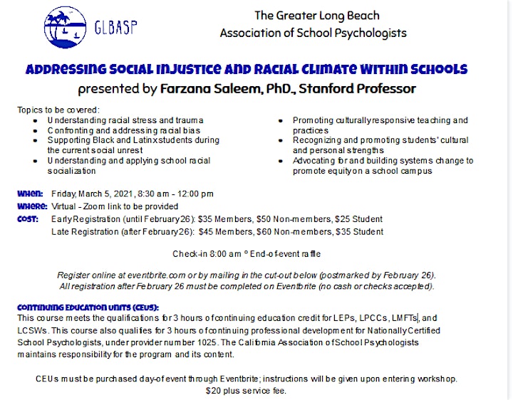 
		Addressing Social Injustice and Racial Climate Within Schools by Dr. Saleem image
