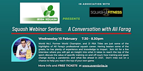 Squash:  Ali Farag - A Conversation with the World No.1
