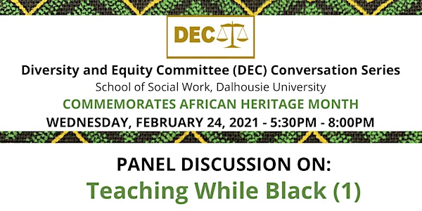 Panel Discussion on Teaching While Black (1)