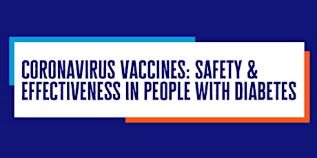 Coronavirus vaccines: Safety and Effectiveness in people with Diabetes primary image
