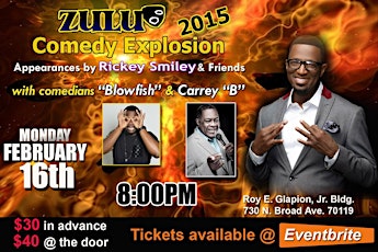 ZULU COMEDY EXPLOSION WITH RICKEY SMILEY primary image