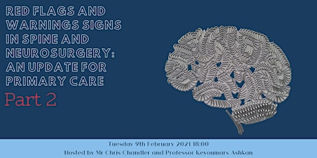 Red flags and  warning signs and spine and neurosurgery: Part 2 primary image