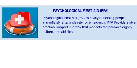Psychological First Aid (PFA) Training primary image