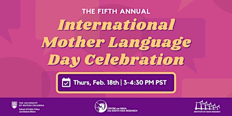 The Fifth Annual International Mother Language Day Celebration primary image